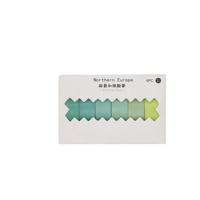 Rainbow and Paper Macaron Color Tape - Journal Carnival