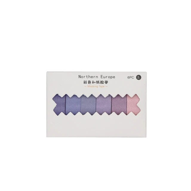 Rainbow and Paper Macaron Color Tape - Journal Carnival