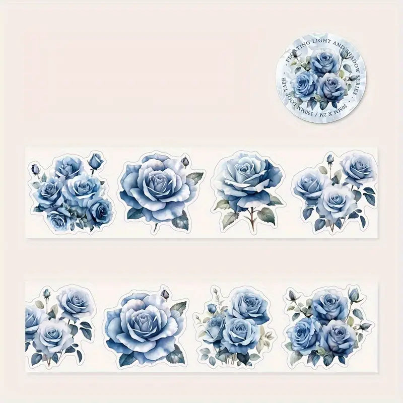 Floating Light and Shadow Series Pre Cut flower Tapes - Journal Carnival
