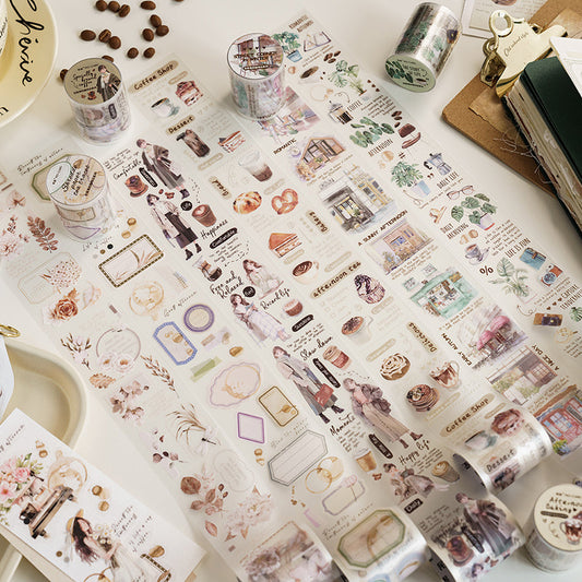 Coffee shops on the corner series journaling PET Tape