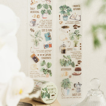 Coffee shops on the corner series journaling PET Tape