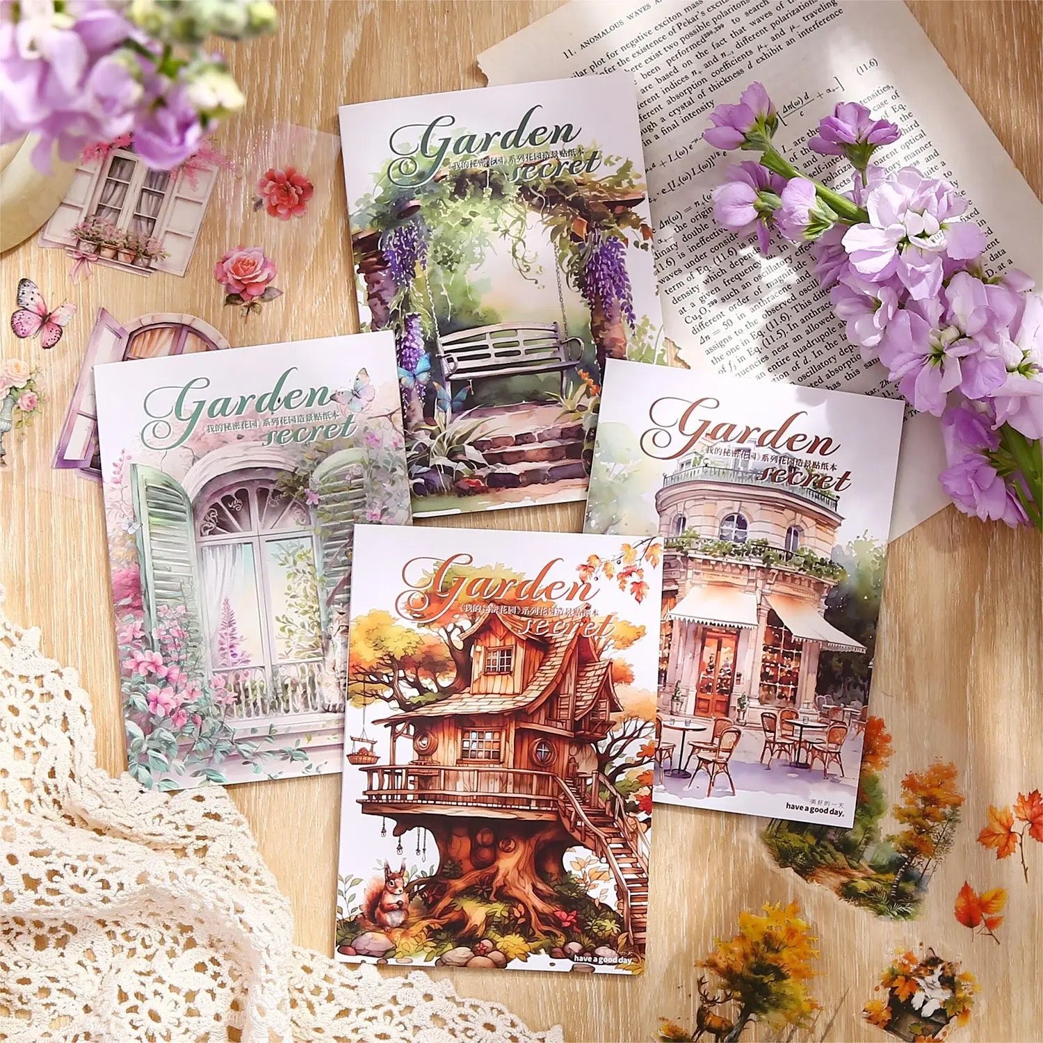 My Secret Garden Series Sticker book - Journal Carnival