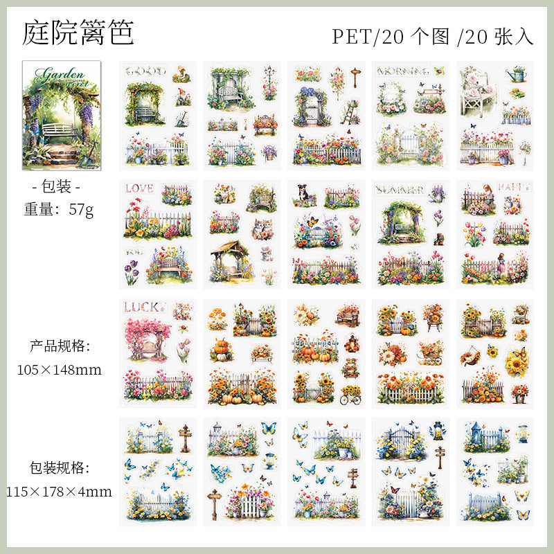 My Secret Garden Series Sticker book - Journal Carnival