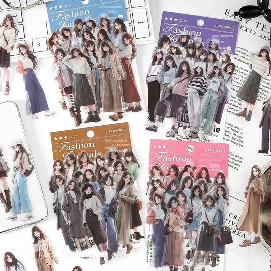 Fashion Journal Series Girl stickers