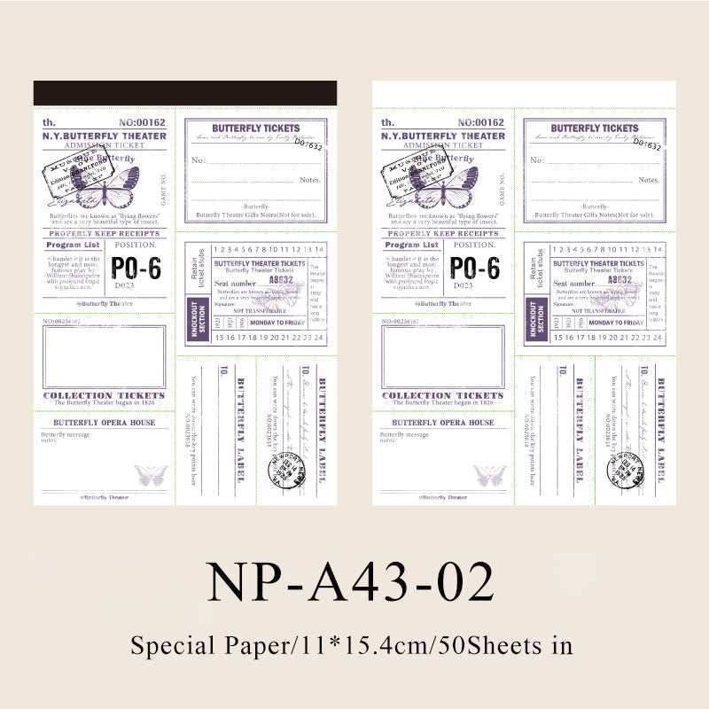 Baroque Theatre Series note paper - Journal Carnival