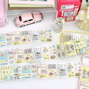 Cute in-progress die-cutting tape