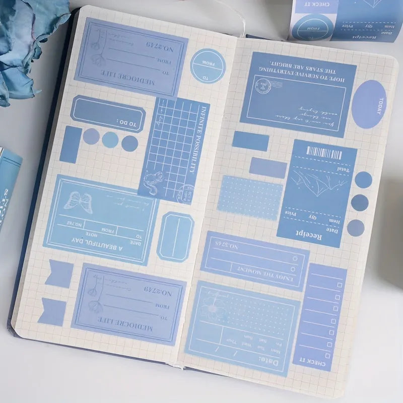 Solid Color Pre cut Planner tapes - Journal Carnival