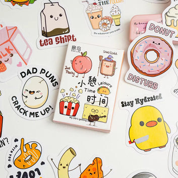 A nap time series sticker box