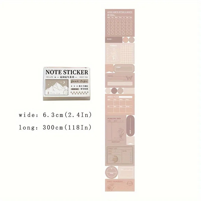 Solid Color Pre cut Planner tapes - Journal Carnival
