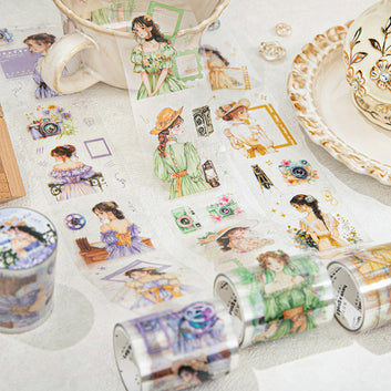 Romantic photo studio series die cutting pet tape