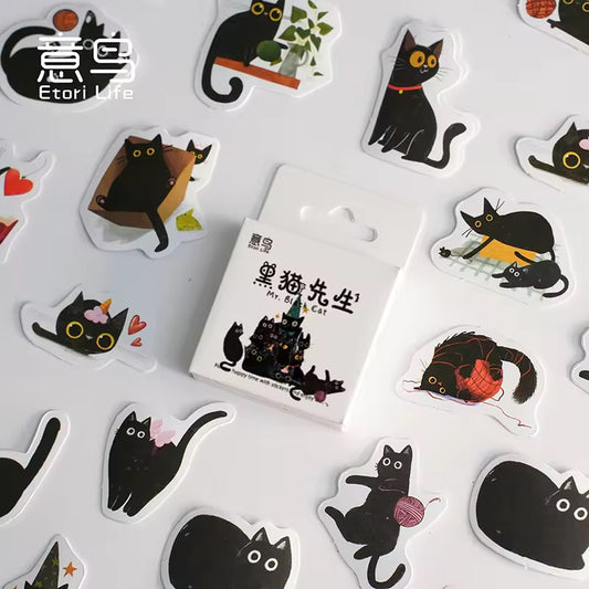 Cute cat sticker box