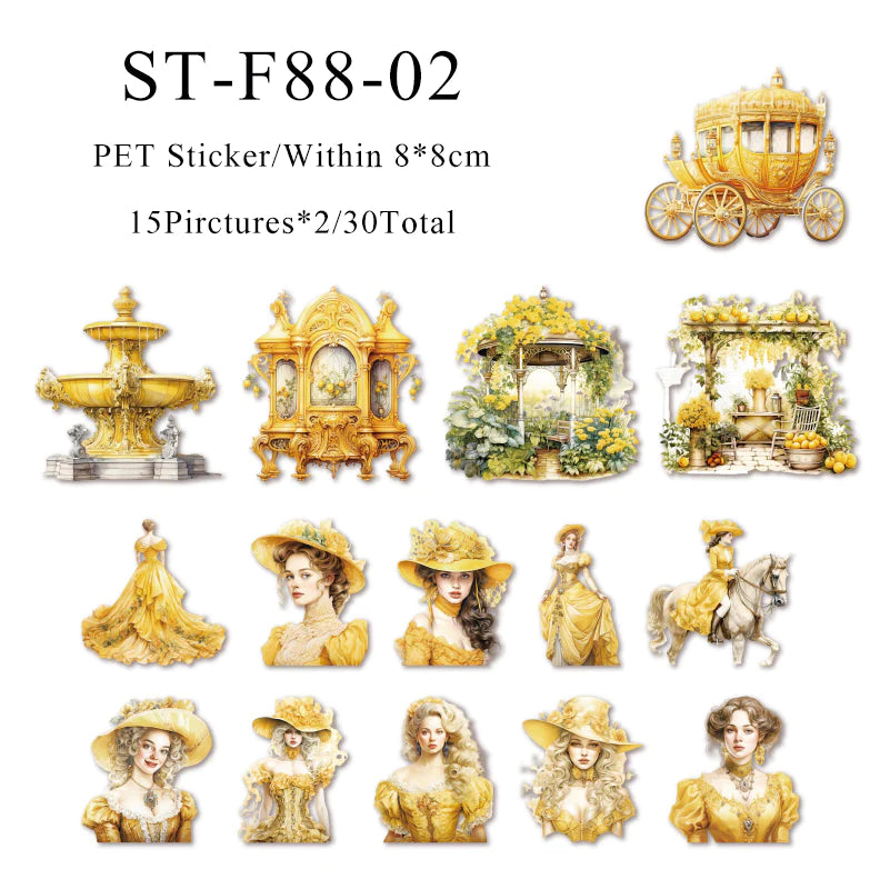 Castle Princess series sticker - Journal Carnival