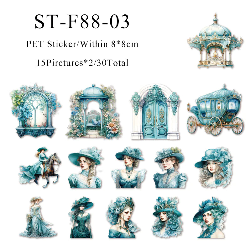 Castle Princess series sticker - Journal Carnival