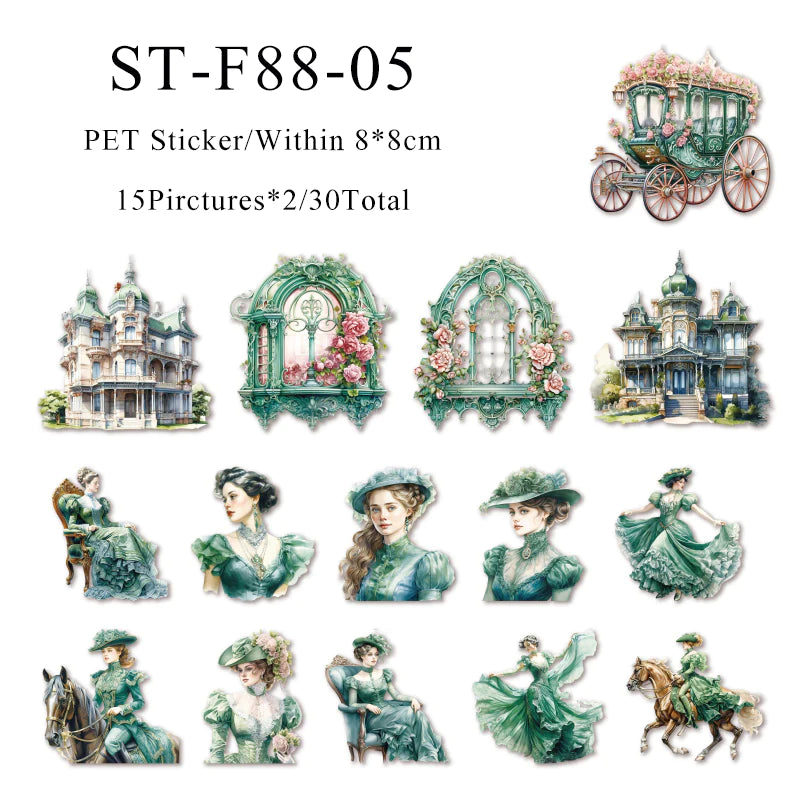 Castle Princess series sticker - Journal Carnival