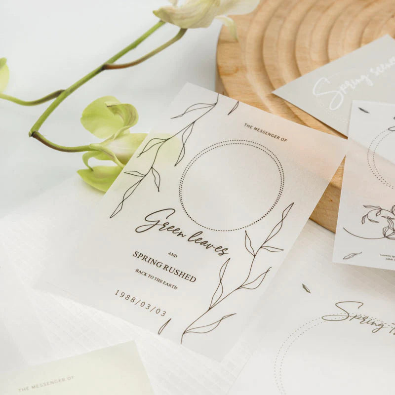 Spring Garden series note paper - Journal Carnival