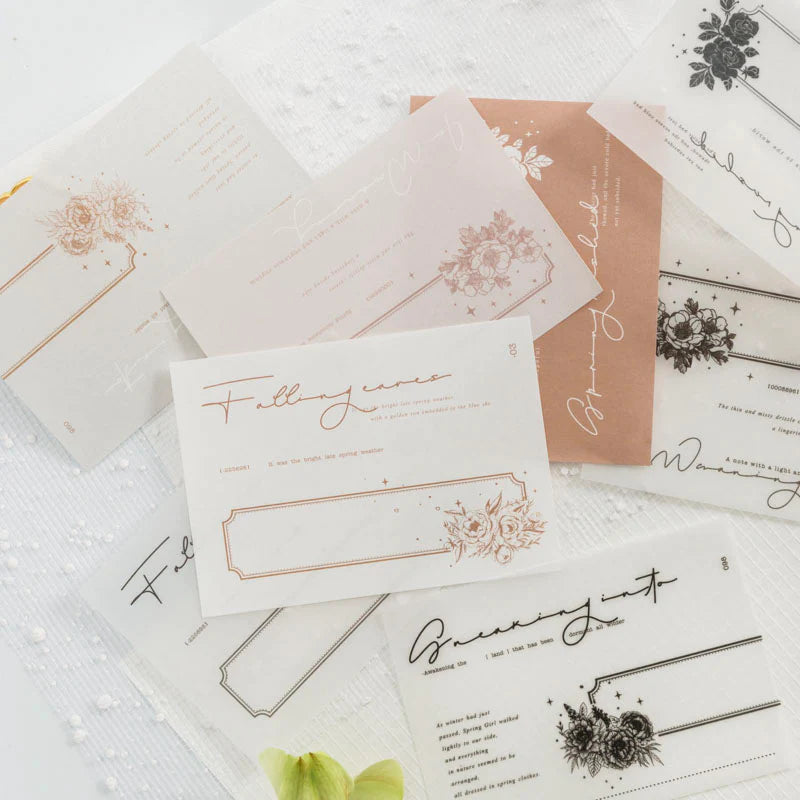 Spring Garden series note paper - Journal Carnival