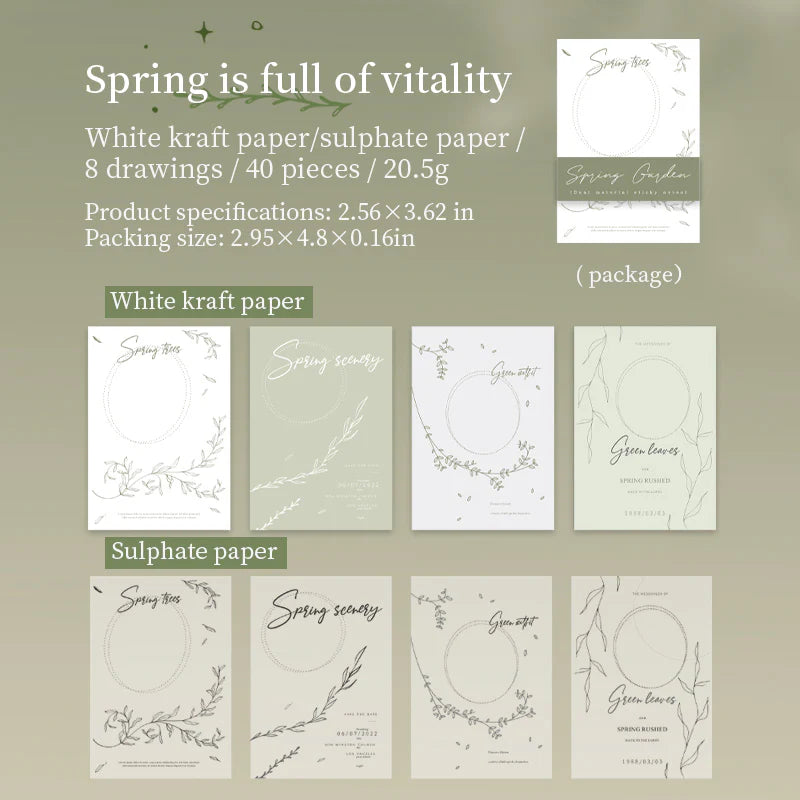 Spring Garden series note paper