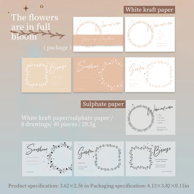 Spring Garden series note paper - Journal Carnival