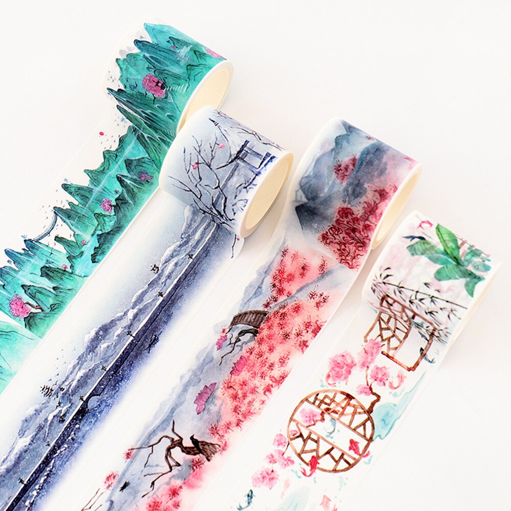 Creativity Vintage Landscape Washi Tape - Journal Carnival