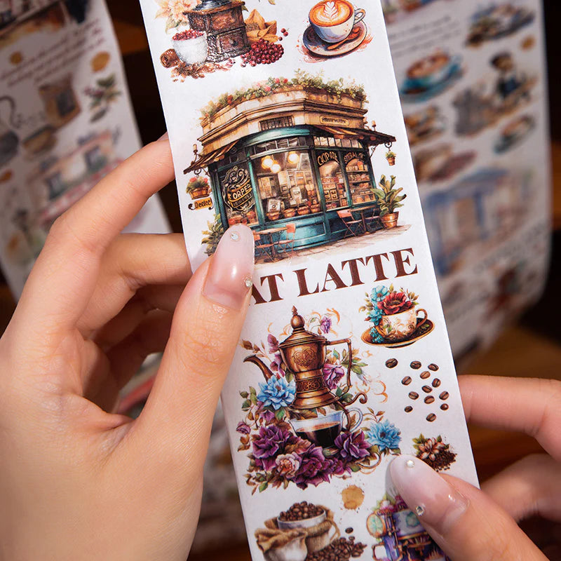 Coffe check-in diary series washi tape - Journal Carnival