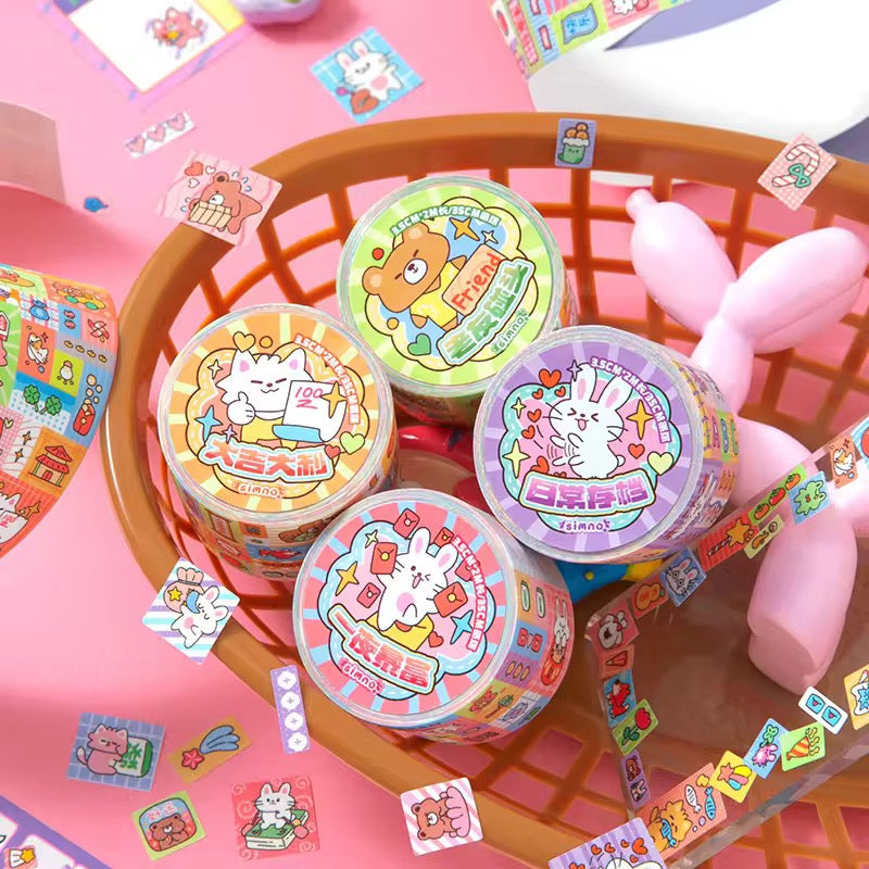 Happy Collecting Doodle Series cute cartoon tape