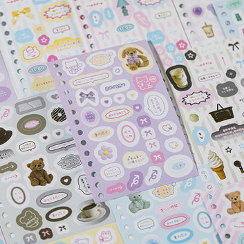 Scattered debris series sticker book