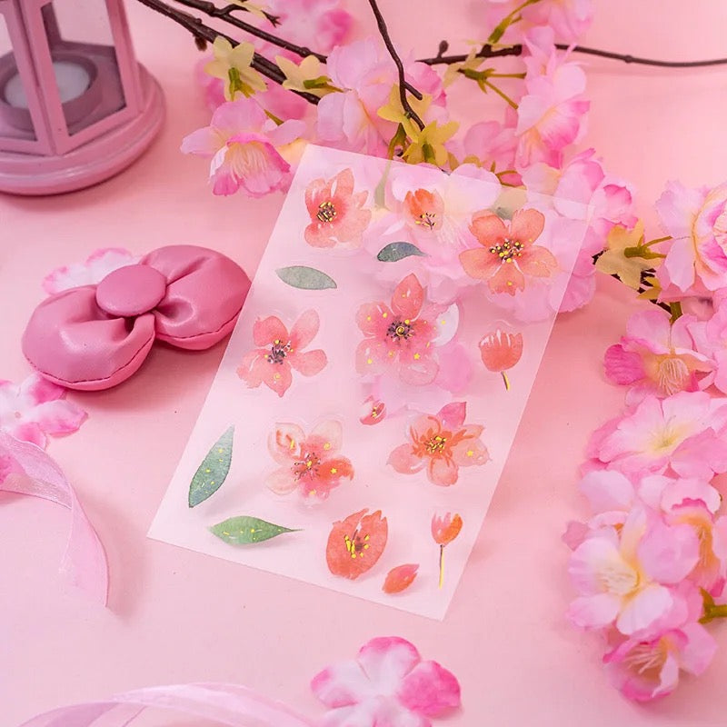 Cherry Blossom Series Stickers - Journal Carnival
