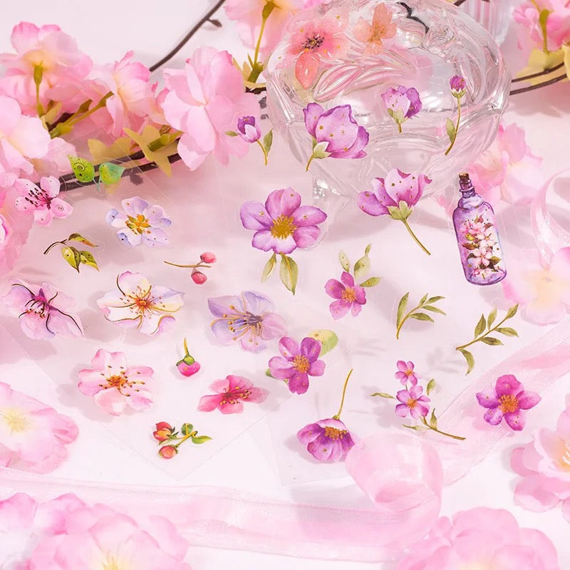 Cherry Blossom Series Stickers - Journal Carnival