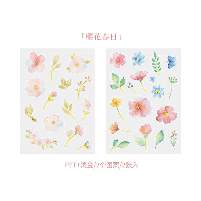 Cherry Blossom Series Stickers - Journal Carnival