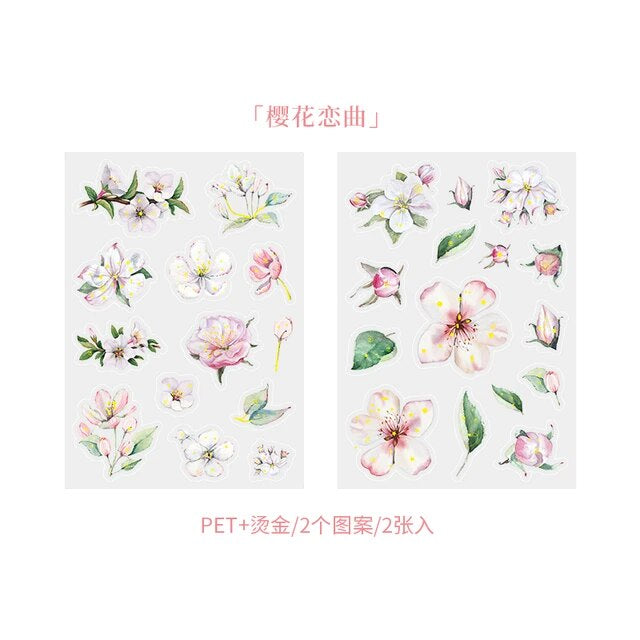 Cherry Blossom Series Stickers - Journal Carnival