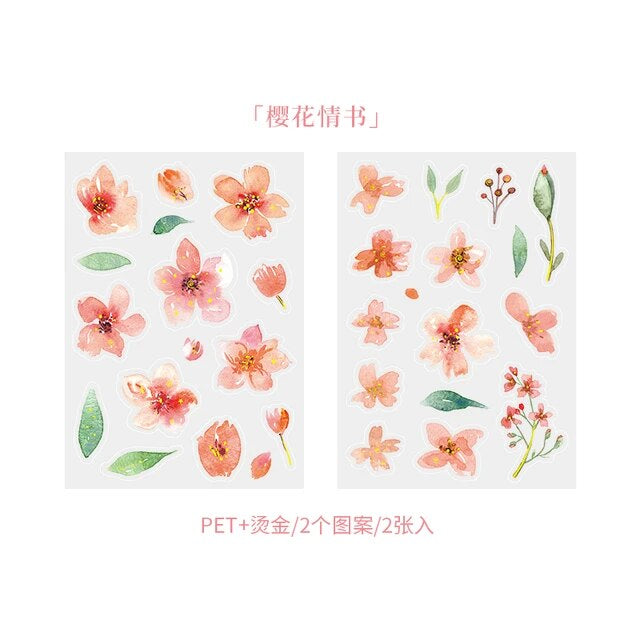 Cherry Blossom Series Stickers - Journal Carnival