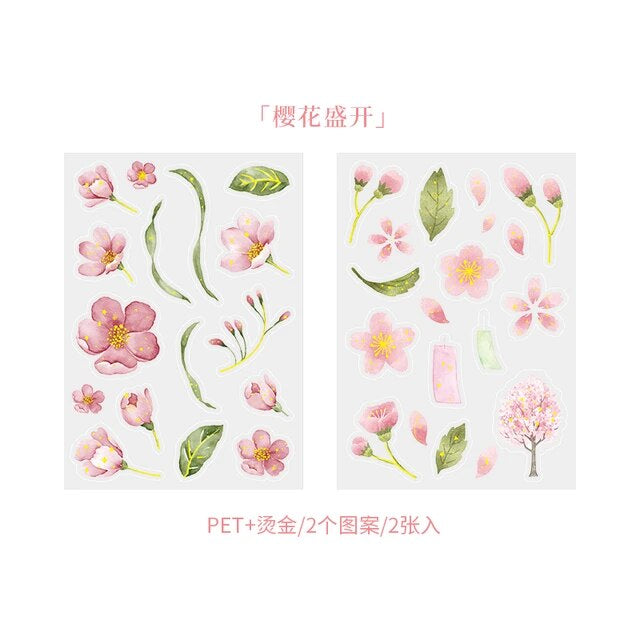 Cherry Blossom Series Stickers - Journal Carnival