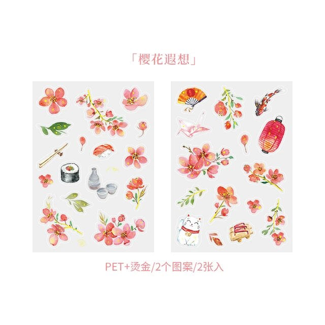 Cherry Blossom Series Stickers - Journal Carnival