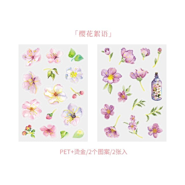Cherry Blossom Series Stickers - Journal Carnival