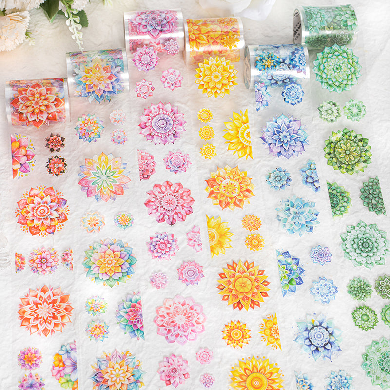 Colourful mystery series die cutting pet tape
