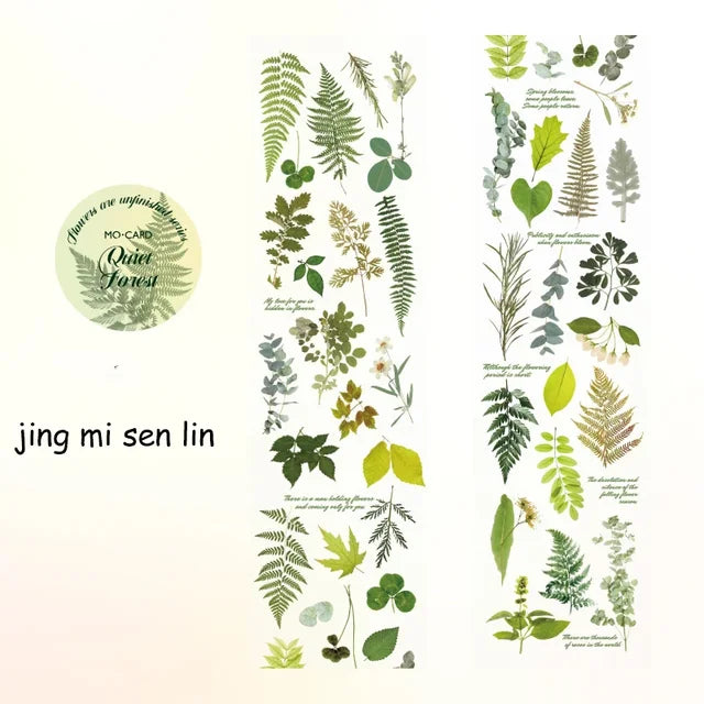 Unfinished Business Series Flower PET Tape - Journal Carnival