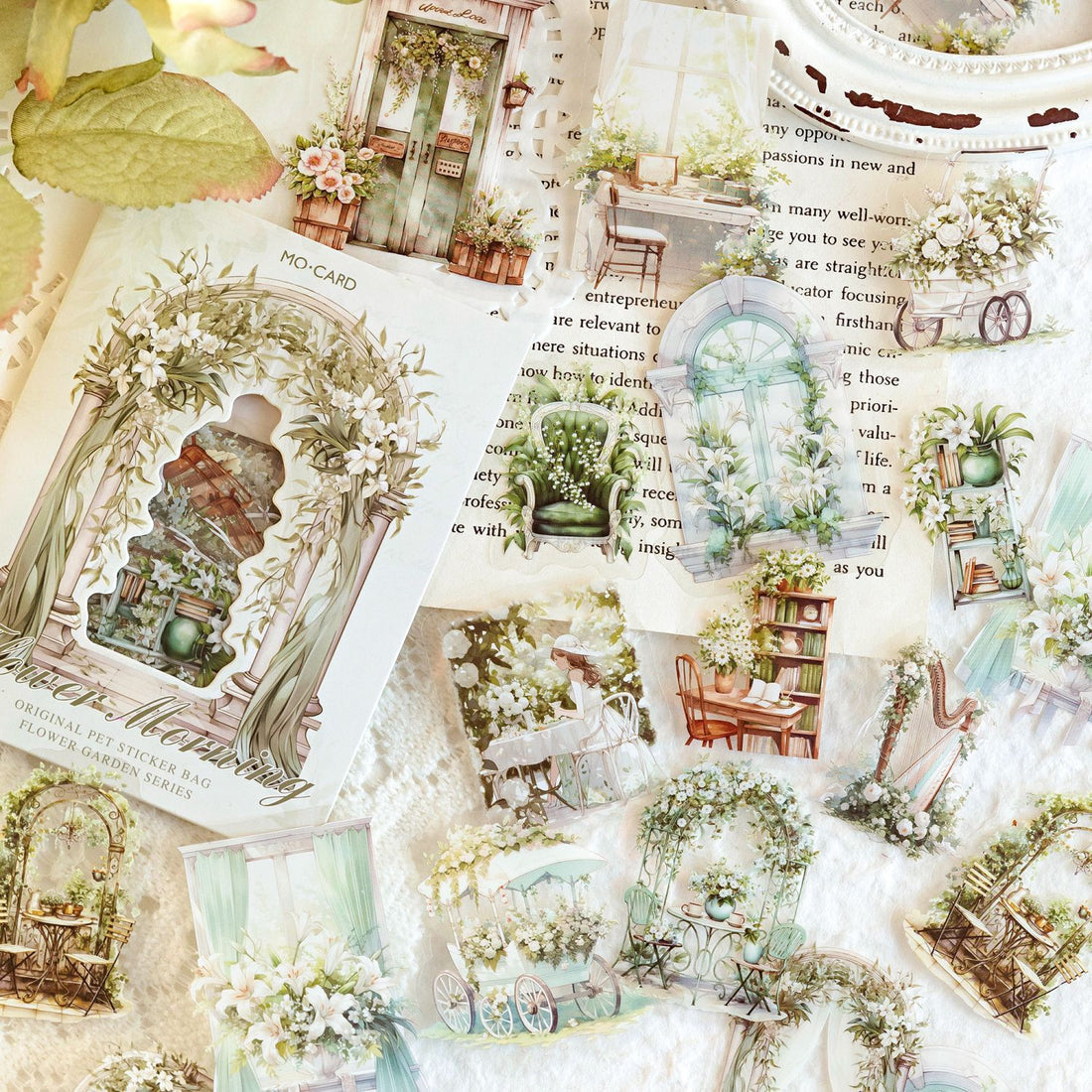 Flower room courtyard series Pet stickers - Journal Carnival