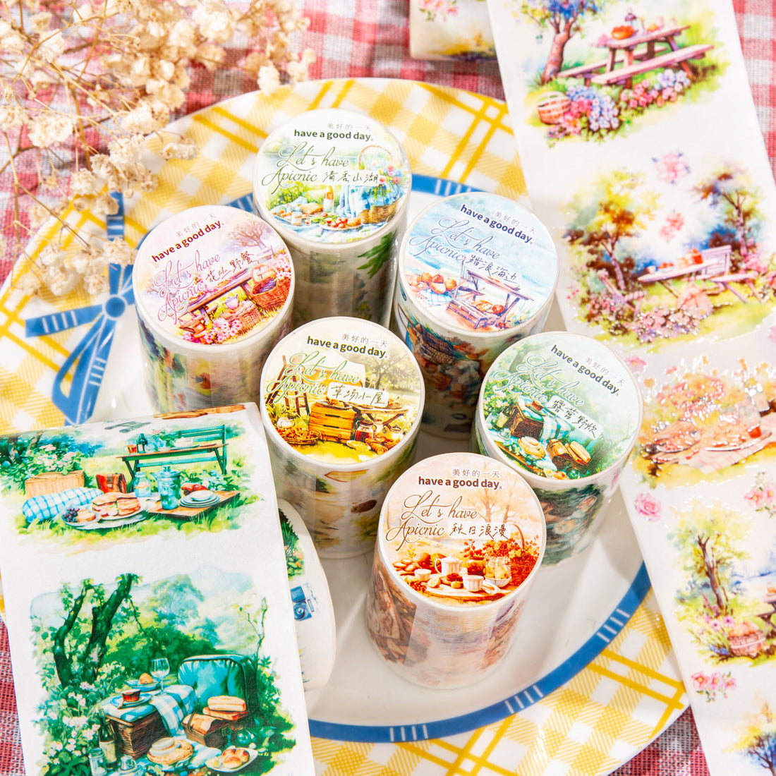 Let’s have a Picnic Series Washitape - Journal Carnival