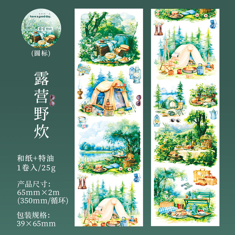 Let’s have a Picnic Series Washitape - Journal Carnival