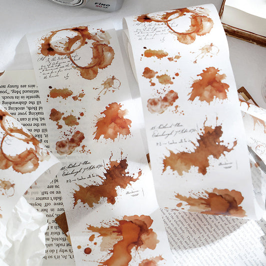 Dizzy water Series Die cutting Washitape