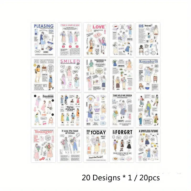 Korean diy character sticker book - Journal Carnival