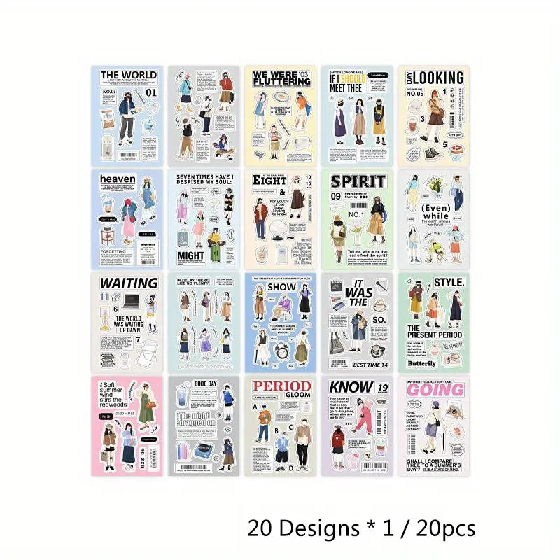 Korean diy character sticker book - Journal Carnival
