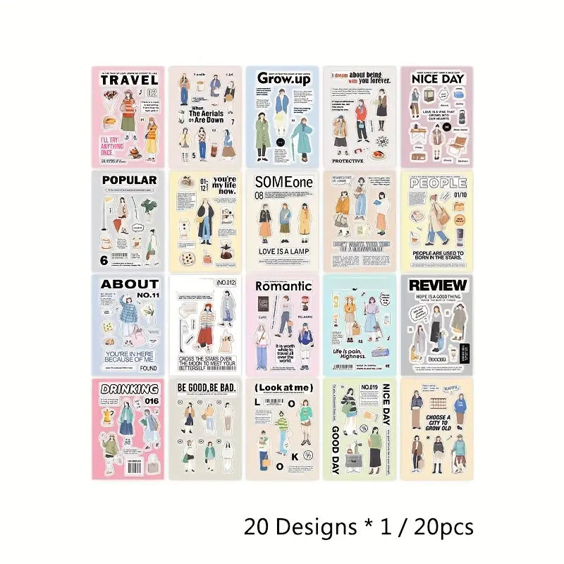Korean diy character sticker book - Journal Carnival