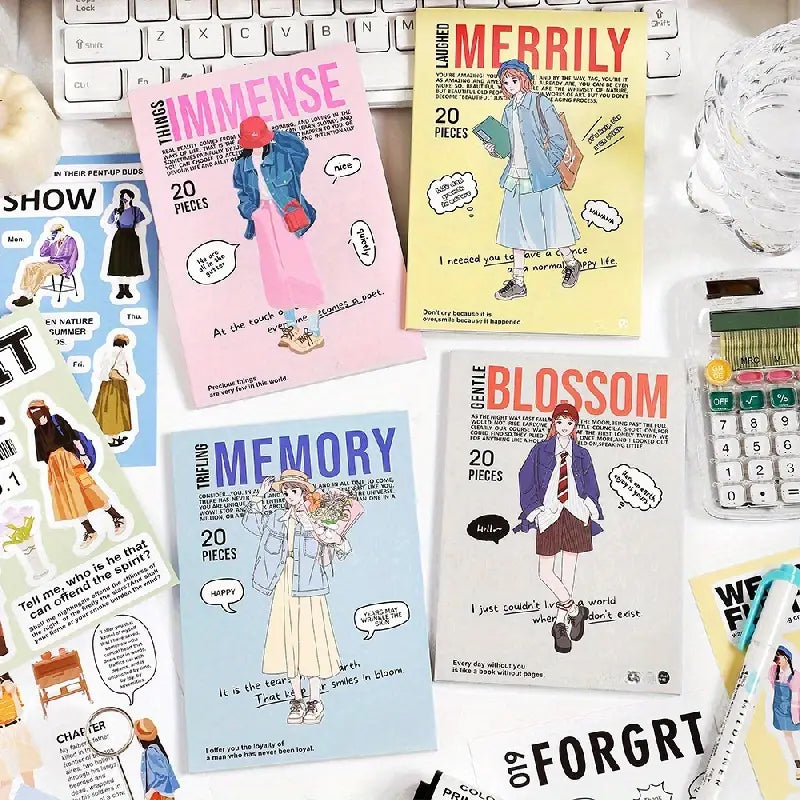 Korean diy character sticker book - Journal Carnival