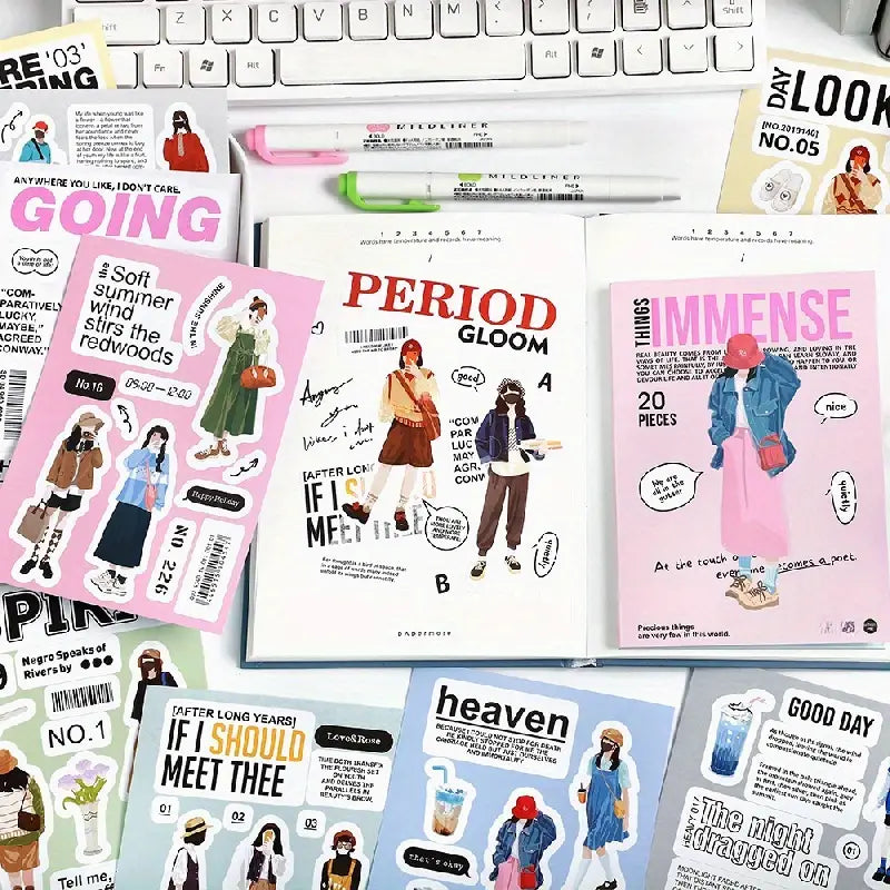Korean diy character sticker book - Journal Carnival