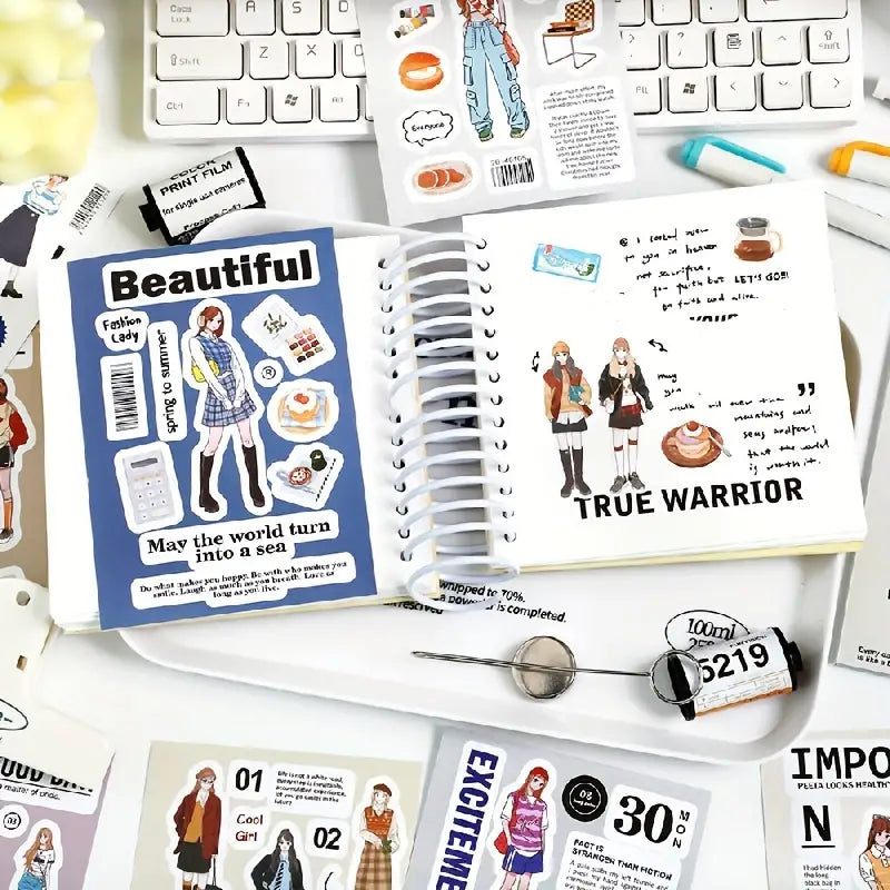 Korean diy character sticker book - Journal Carnival