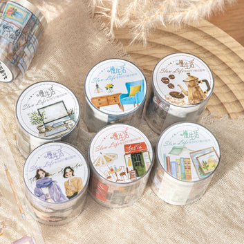Slow life series die cutting pet tape