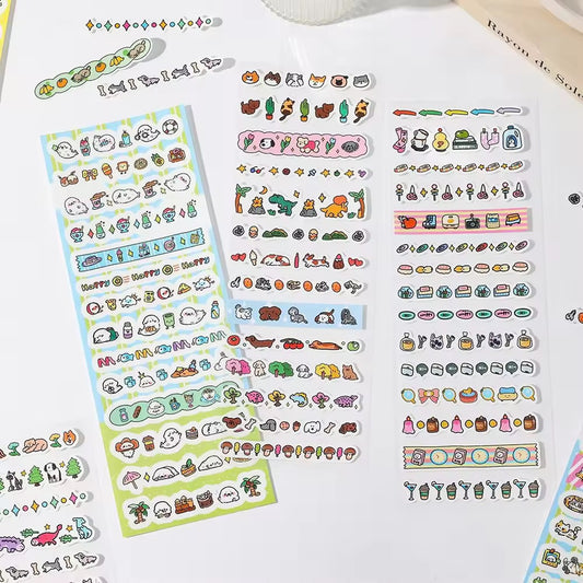 Colorful Lifestyle Series Three-section Long Tape