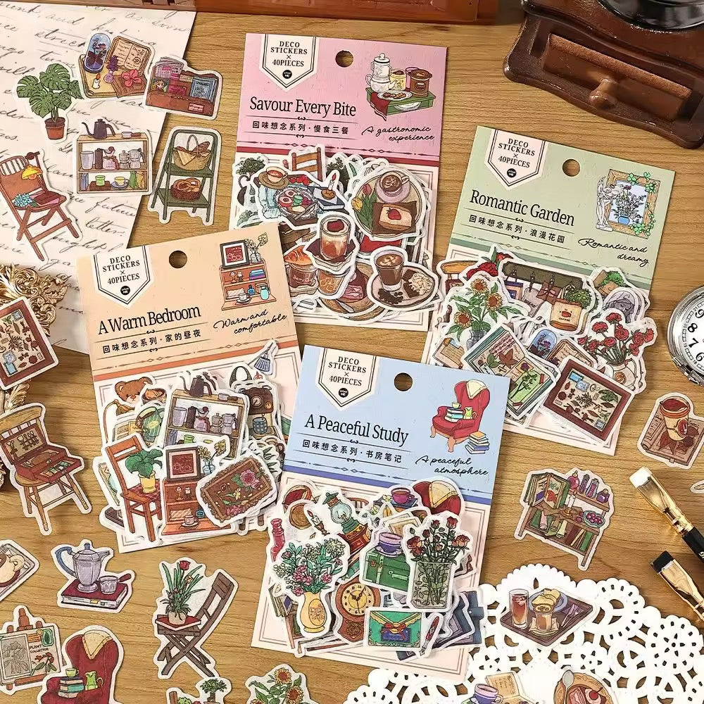 Retro lifestyle stickers