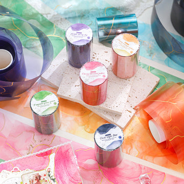 Watercolour Fantasy Series gold stamping pet tape